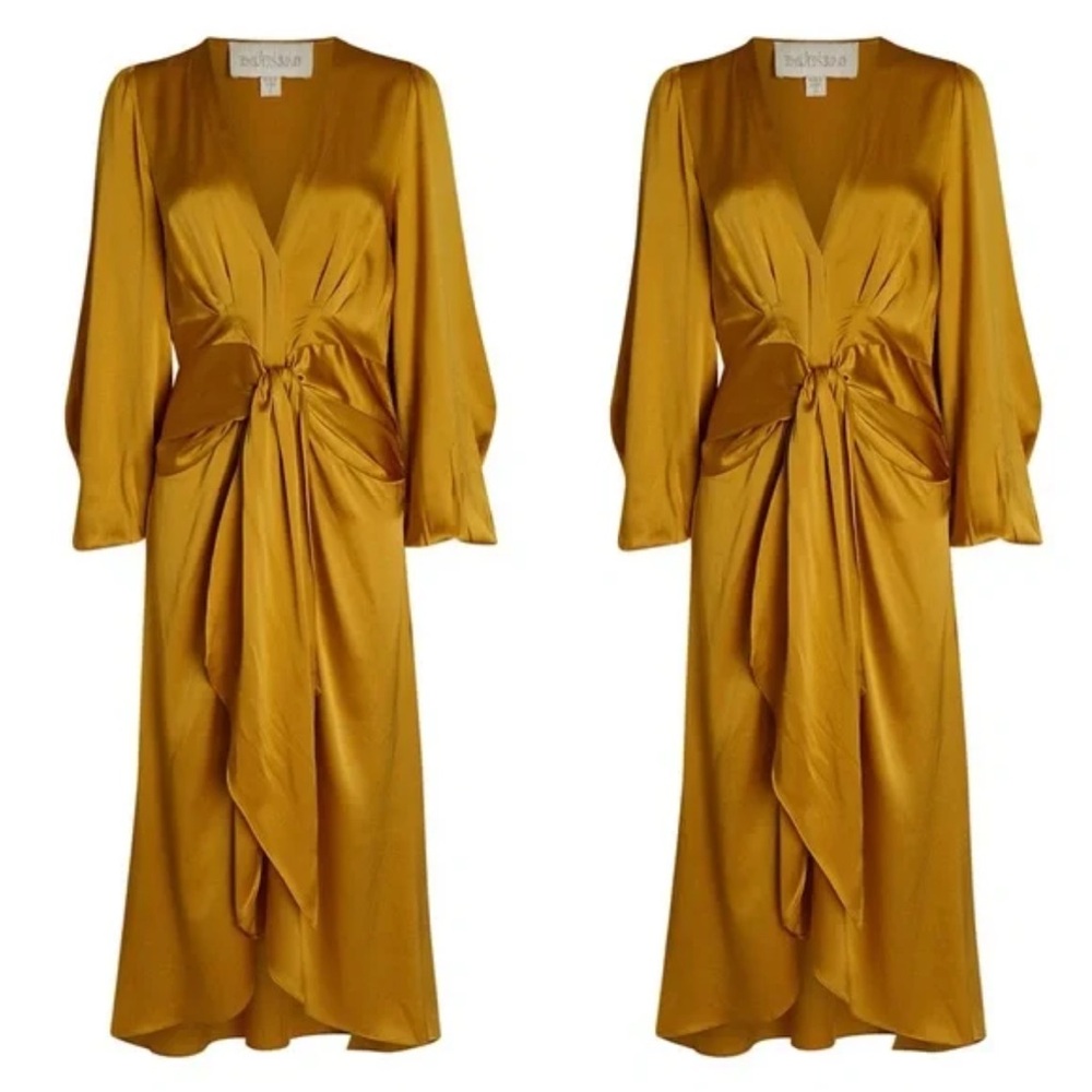 Divine Heritage Silk Charmeuse High-Low Dress Size S